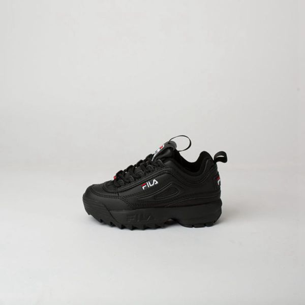 Fila Disruptor 2 Boy's Sneakers - Black/White/Red,NZ 28-74965